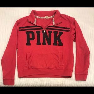 PINK quarter zip sweatshirt